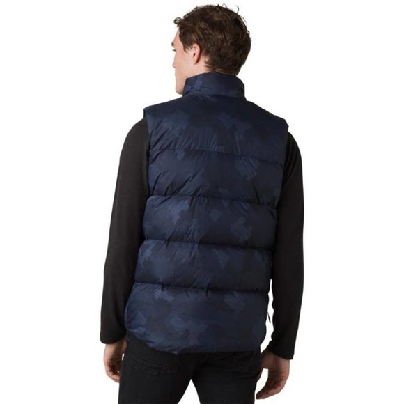 NWT prAna Red Slate Vest in Nautical Camo Large Navy Quilted Pockets - Picture 9 of 16